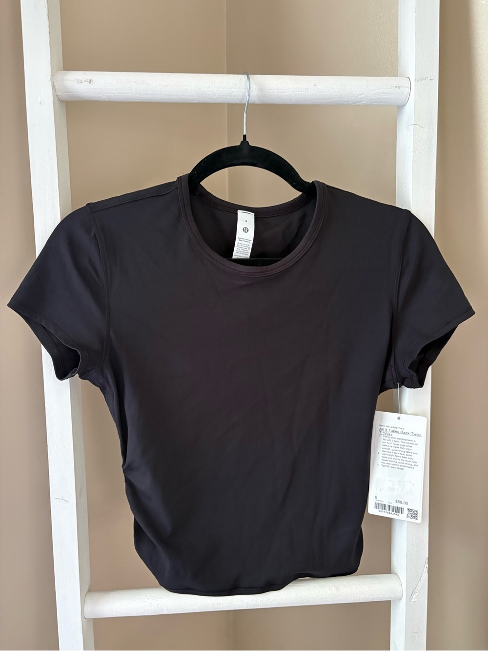lululemon All It Takes Black Twist Top